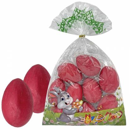 Αυγα Χάρτινα 9 τεμ Κόκκινα 6cm Πασχαλινά είδη Bunnys