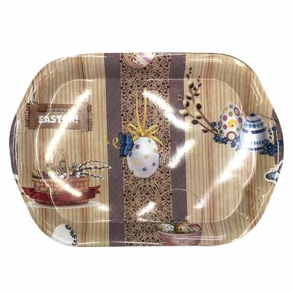 ΔΙΣΚΟΣ ΠΑΣΧΑΛΙΝΟΣ ΟΡΘΟΓΩΝΙΟΣ ΜΙΚΡΟΣ 32x23cm Πασχαλινά είδη Bunnys