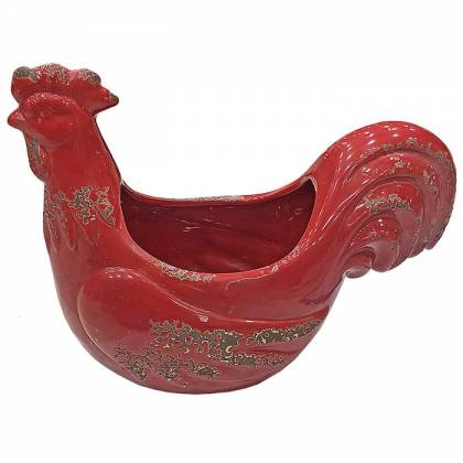 ΑΥΓΟΘΗΚΗ ΜΠΩΛ ΚΟΤΑ VINTAGE ΚΟΚΚΙΝΗ 33x15x15cm Πασχαλινά είδη Bunnys