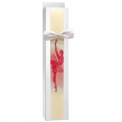 Λαμπάδα Πλακέ Μπαλαρίνα 29x3,6x1,6cm Πασχαλινά είδη Bunnys