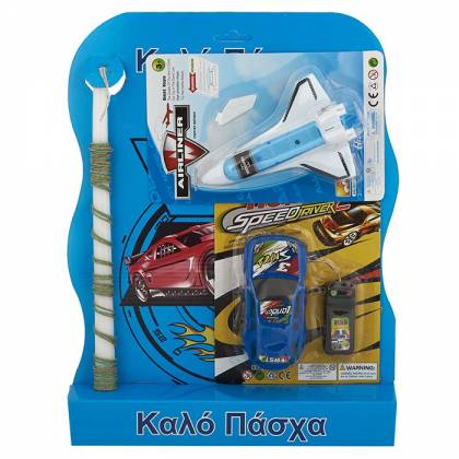 ΛΑΜΠΑΔΑ ΤΖΙΠΑΚΙ CONTROL & ΔΙΑΣΤΗΜΙΚΟ ΛΕΩΦΟΡΕΙΟ 45x33cm Πασχαλινά είδη Bunnys