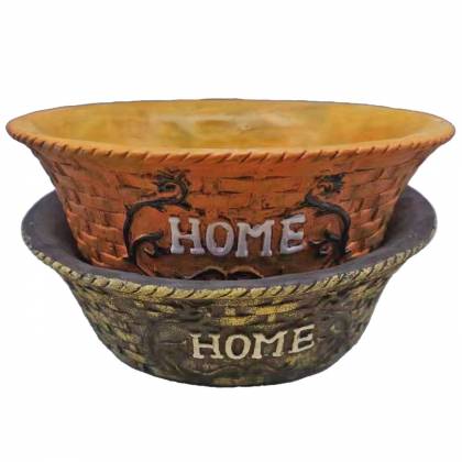 Καλάθι Κεραμικό Πλεκτό Home ø22x7cm Πασχαλινά είδη Bunnys