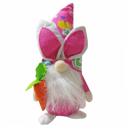 Gnome με Αυτάκια & Καρότο Στέκεται Όρθιο 32cm Πασχαλινά είδη Bunnys