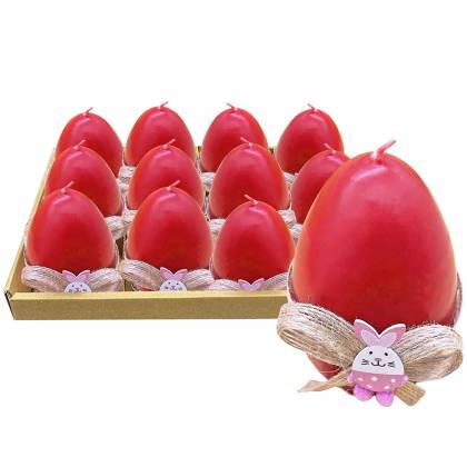 Κερί Αυγό με Λαγουδάκι 9cm Πασχαλινά είδη Bunnys