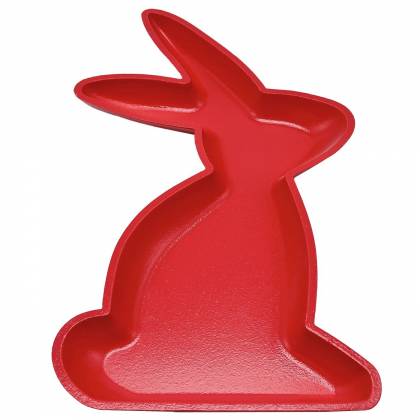 Δίσκος Σχέδιο Λαγός Κόκκινος 35x20,5x3cm Πασχαλινά είδη Bunnys