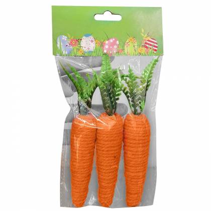 Σετ 3 Καρότα Σχοινένια 14cm Πασχαλινά είδη Bunnys
