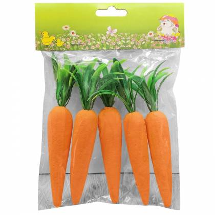 Σετ 5 Καρότα Αφρώδη 14cm Πασχαλινά είδη Bunnys