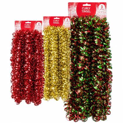 Γιρλάντα Tinsel Κατσαρή Χριστουγεννιάτικη 3m Πασχαλινά είδη Bunnys